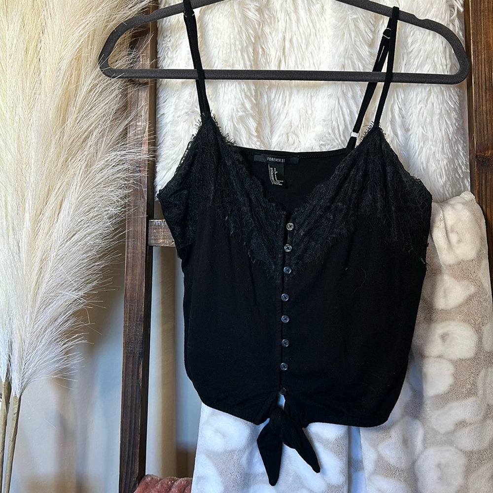 LACE TANK TOP - juniors - forever 21 - SMALL